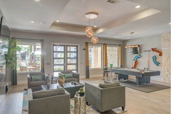 Clubhouse with pool table